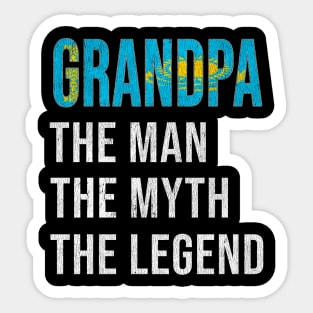 Grand Father Kazakhstani Grandpa The Man The Myth The Legend - Gift for Kazakhstani Dad With Roots From  Kazakhstan Sticker